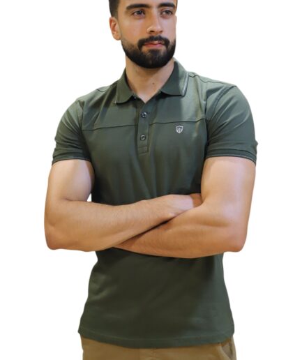 Polo vert militaire