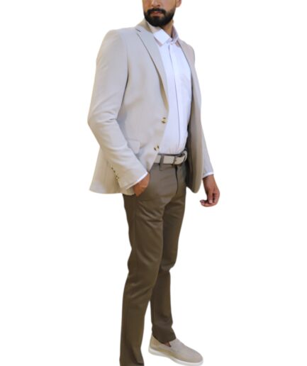 Costume beige-marron
